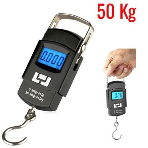 Black Portable Digital Luggage Scale with Hook